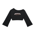 American Mafia™ Original Script Brand Off-Shoulder Sweatshirt