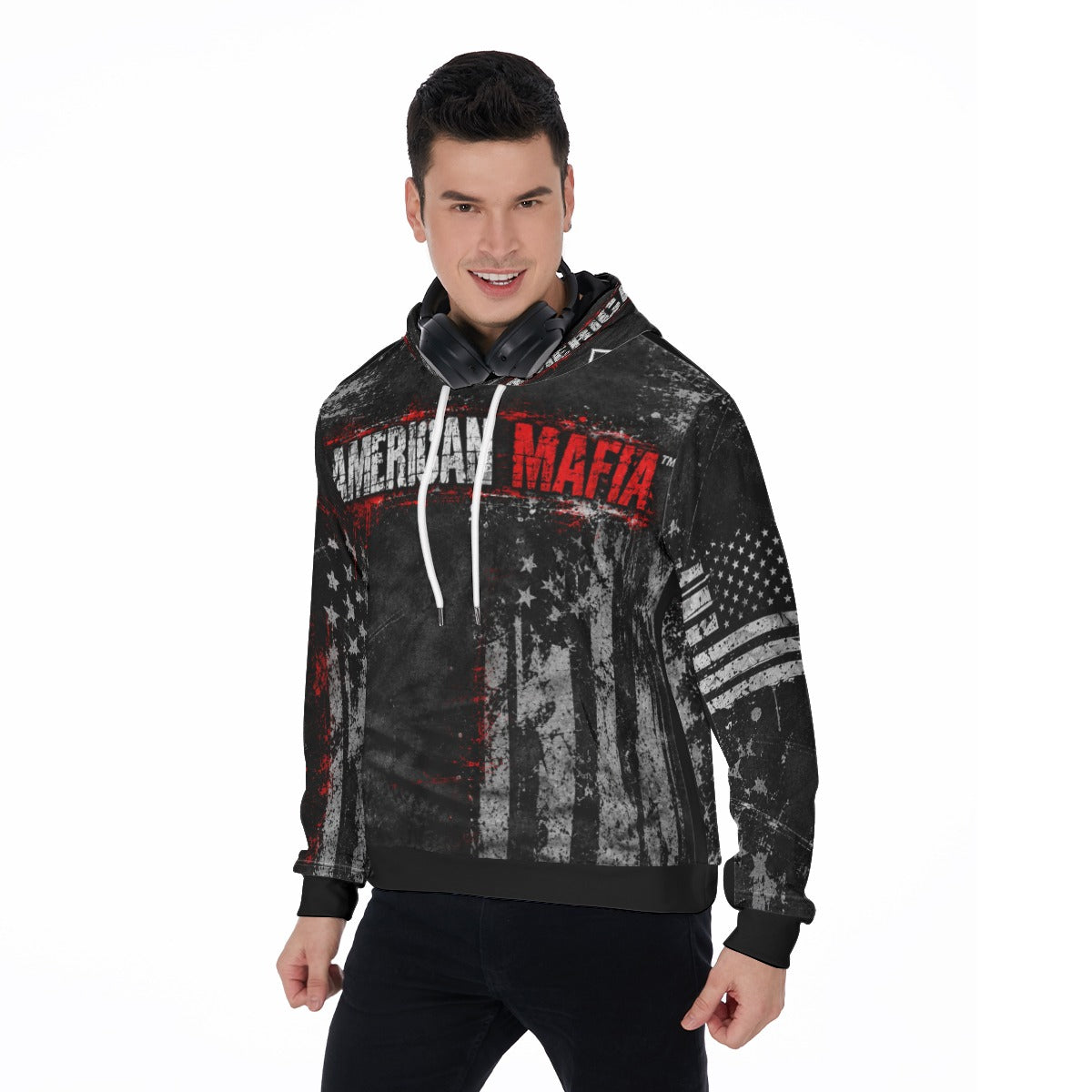American Mafia™ Men’s Signature Brand Fleece Pullover Hoodie
