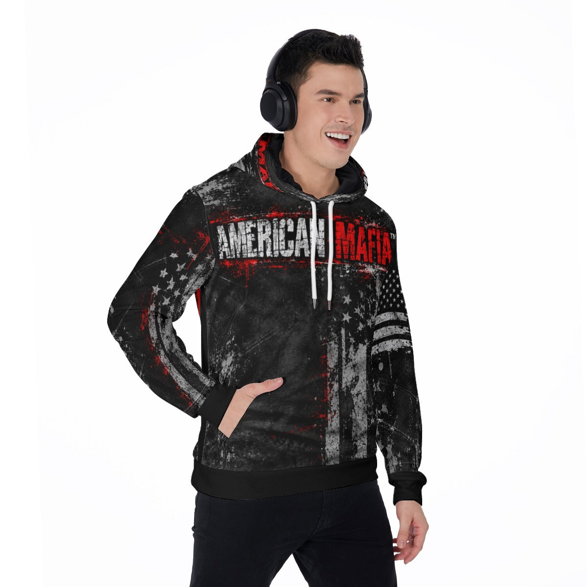 American Mafia™ Men’s Signature Brand Fleece Pullover Hoodie