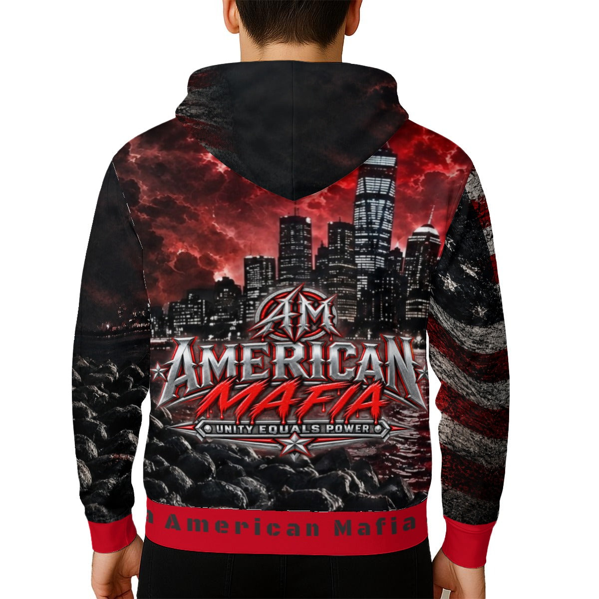 American Mafia™ City Skyline Zip-Up Hoodie