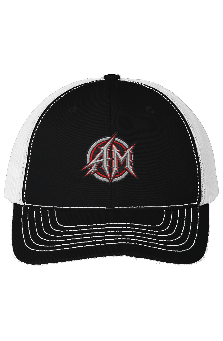Black USA Made Mesh Trucker Cap