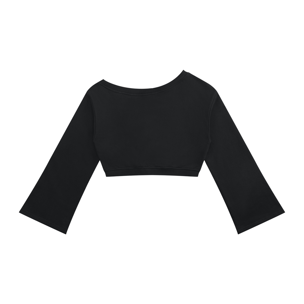American Mafia™ Original Script Brand Off-Shoulder Sweatshirt