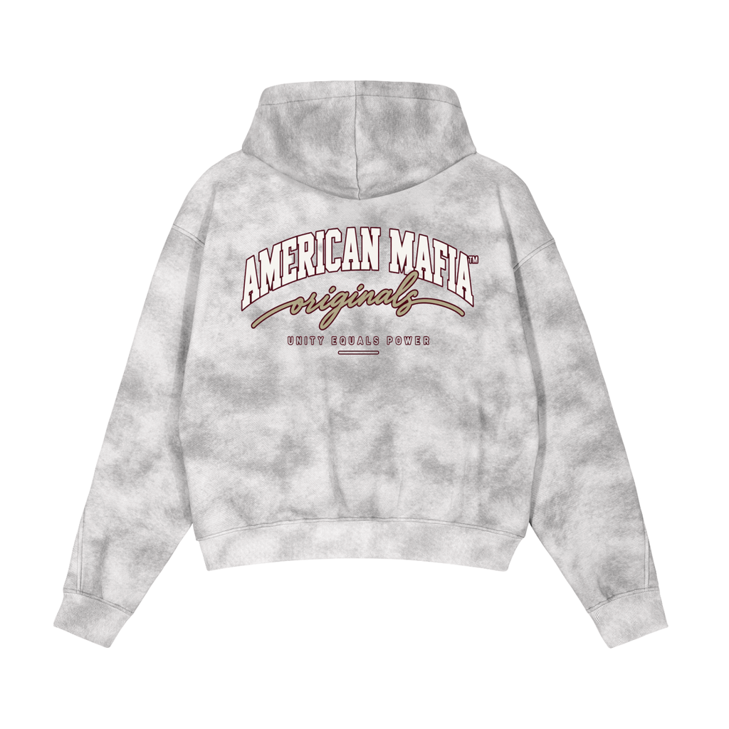 American Mafia™ Original Script Brand Washed Zip Hoodie